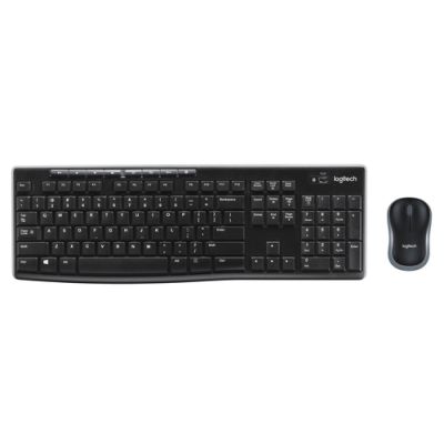 Logitech Wireless Combo MK270 Tastatur Maus enthalten USB QWERTY Italienisch Schwarz