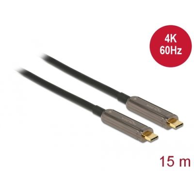 DeLOCK 84104 USB Kabel 15 m USB 3.2 Gen 1 (3.1 Gen 1) USB C Schwarz