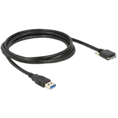 DeLOCK 2m USB 3.0 USB Kabel USB 3.2 Gen 1 (3.1 Gen 1) USB A Micro-USB B Schwarz