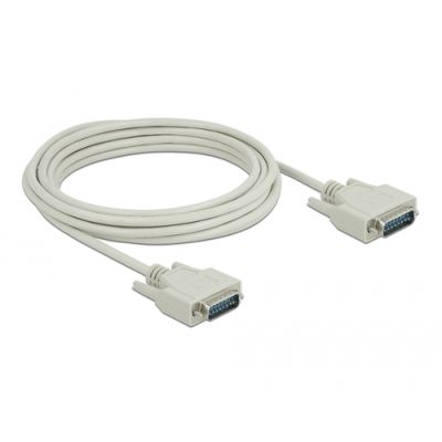 DeLOCK 85978 Serien-Kabel Beige 5 m Sub-D15