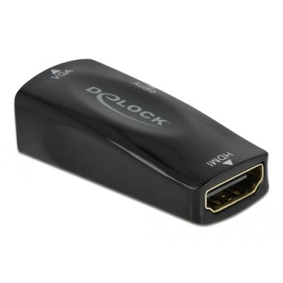 DeLOCK 66560 Videokabel-Adapter HDMI Typ A (Standard) VGA (D-Sub) Schwarz
