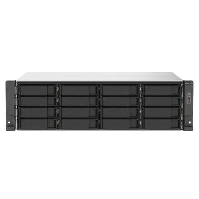 QNAP TS-1673AU-RP-16G NAS & Speicherserver Rack (3U) Ethernet/LAN Schwarz, Grau V1500B