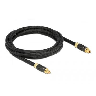 DeLOCK 86593 Glasfaserkabel 2 m TOSLINK Anthrazit