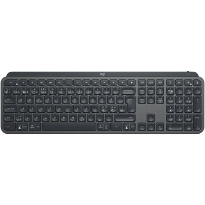 Logitech MX Keys Tastatur RF Wireless + Bluetooth QWERTY Nordisch Graphit