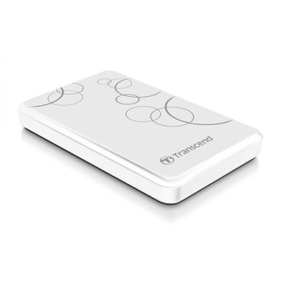 Transcend StoreJet 25A3 1TB Externe Festplatte Weiß
