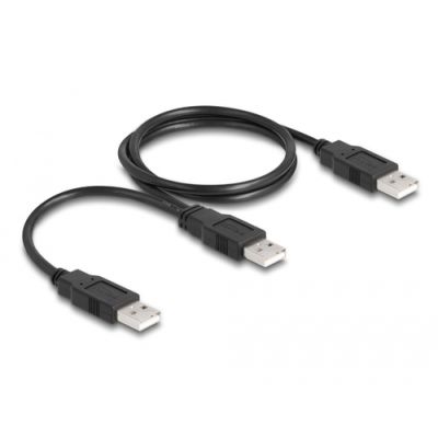 DeLOCK 80000 USB Kabel 0,7 m USB 2.0 USB A 2 x USB A Schwarz