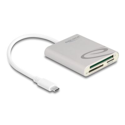 DeLOCK 91005 Kartenleser USB 3.2 Gen 1 (3.1 Gen 1) Type-C Grau