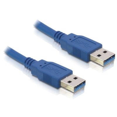DeLOCK Cable USB 3.0-A male/male USB Kabel 1,5 m USB A Blau