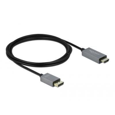 DeLOCK 85929 Videokabel-Adapter 2 m HDMI Typ A (Standard) DisplayPort Schwarz, Grau