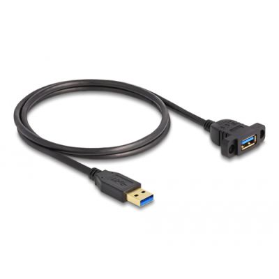 DeLOCK 87855 USB Kabel 1 m USB 3.2 Gen 1 (3.1 Gen 1) USB A Schwarz