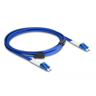 DeLOCK 87921 Glasfaserkabel 3 m LC OS2 Blau