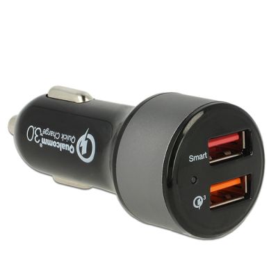 Navilock 62739 Ladegerät für Mobilgeräte Smartphone, Tablet, Universal Schwarz Zigarettenanzünder Auto