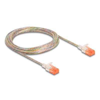 DeLOCK 80355 Netzwerkkabel Transparent 3 m Cat6a U/UTP (UTP)