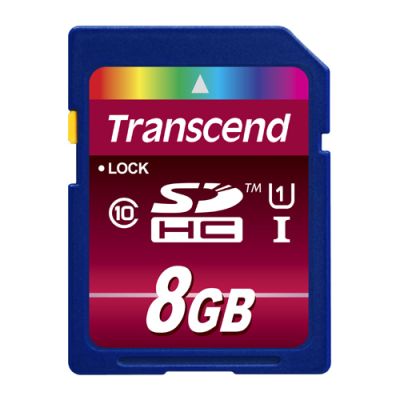 Transcend TS8GSDHC10U1 Speicherkarte 8 GB SDHC MLC Klasse 10