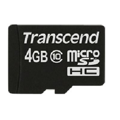 Transcend TS4GUSDC10 Speicherkarte 4 GB MicroSDHC NAND Klasse 10