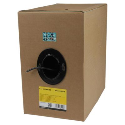 StarTech.com 304,8m Bulkware Cat5e UTP CMR Riser Volldraht Netzwerkkabel - Schwarz
