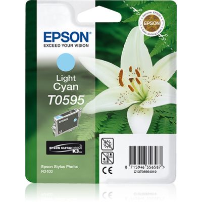 Epson Singlepack Light Cyan T0595 Ultra Chrome K3