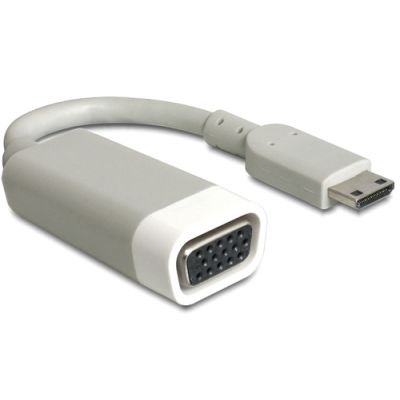DeLOCK 65471 Videokabel-Adapter 0,015 m mini HDMI VGA Weiß