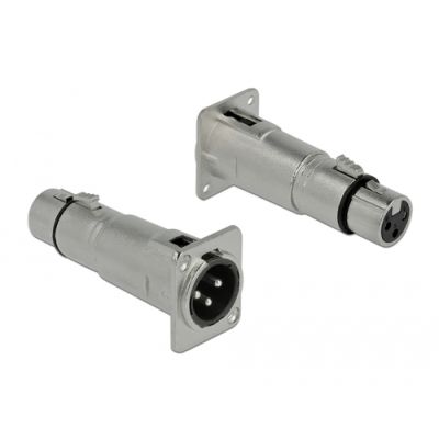 DeLOCK 86528 Drahtverbinder XLR Silber