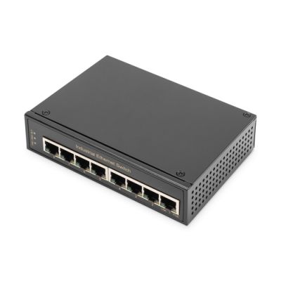 Digitus 8 Port Gigabit Ethernet Netzwerk Switch,Industrial, Unmanaged