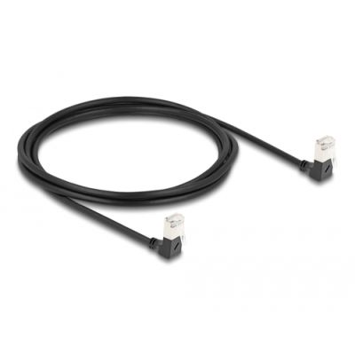 DeLOCK 80300 Netzwerkkabel Schwarz 2 m Cat6a S/FTP (S-STP)