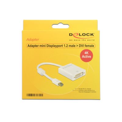 DeLOCK 62604 Videokabel-Adapter 0,2 m Mini DisplayPort DVI-I Weiß