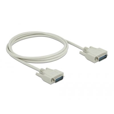 DeLOCK 85976 Serien-Kabel Beige 2 m Sub-D15