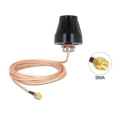 DeLOCK 89589 Netzwerk-Antenne Omnidirektionale Antenne SMA 2 dBi