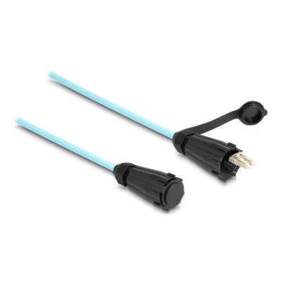DeLOCK 87889 Glasfaserkabel 2 m LC OM3 Aqua-Farbe