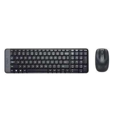 Logitech Wireless Combo MK220 Tastatur Maus enthalten RF Wireless QWERTY Italienisch Schwarz
