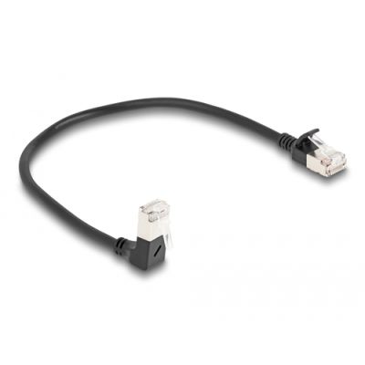 DeLOCK 80303 Netzwerkkabel Schwarz 0,25 m Cat6a S/FTP (S-STP)