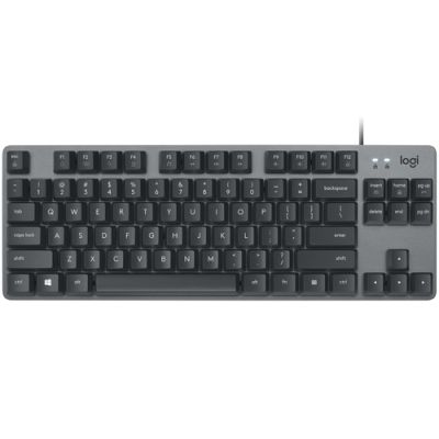 Logitech K835 TKL Mechanical Keyboard Tastatur USB Deutsch Graphit, Grau