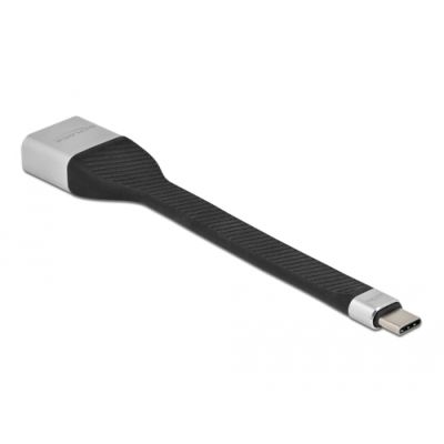 DeLOCK 86934 Videokabel-Adapter 0,14 m USB Typ-C DisplayPort Schwarz, Silber