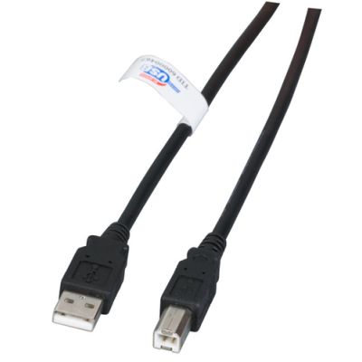 EFB Elektronik K5203.3 USB Kabel 3 m USB 2.0 USB A USB B Schwarz