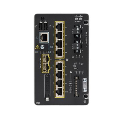 Cisco Catalyst IE3400 Managed L2 Gigabit Ethernet (10/100/1000) Schwarz