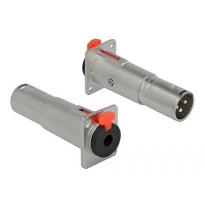 DeLOCK 86532 Drahtverbinder 6.35 mm 3-Pin/XLR Silber
