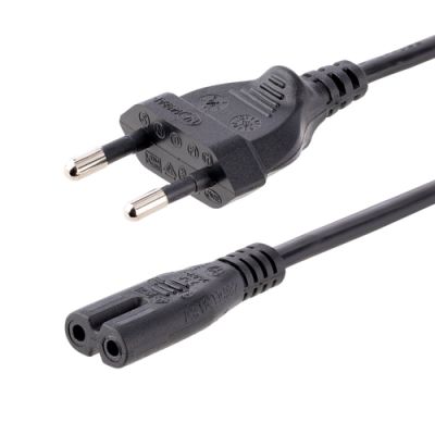 StarTech.com 1 m Laptop Ladekabel, EU Stecker auf C7, 2,5A 250V, 18AWG, Laptop Ersatzkabel, Drucker Stromkabel, Laptop Stromkabel/Netztkabel - UL gelistet