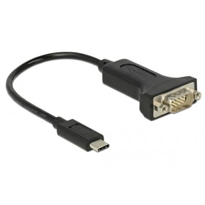 DeLOCK 63908 Serien-Kabel Schwarz 0,15 m DB-9