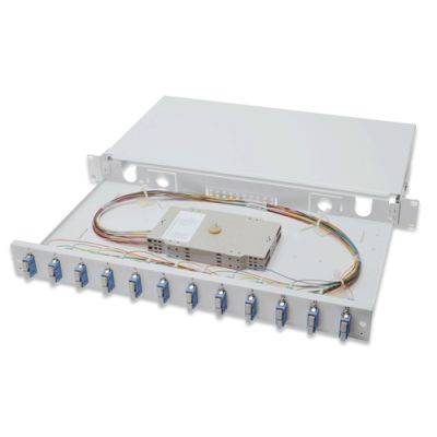 Digitus LWL Spleißbox, bestückt, SC, OS2