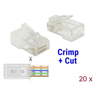 DeLOCK 86451 Drahtverbinder RJ-45 Transparent