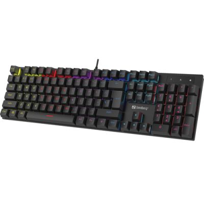 Sandberg 640-31 Tastatur USB QWERTZ Deutsch Schwarz