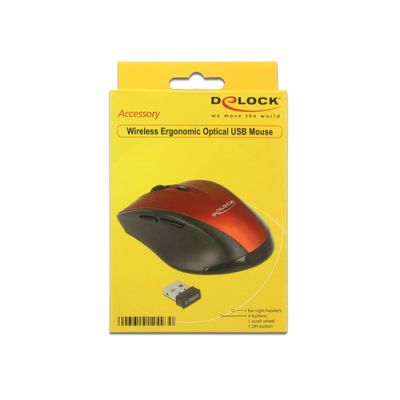 DeLOCK 12493 Maus rechts RF Wireless Optisch 1600 DPI
