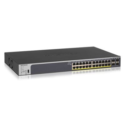 NETGEAR GS728TP Managed L2/L3/L4 Gigabit Ethernet (10/100/1000) Power over Ethernet (PoE) 1U Schwarz