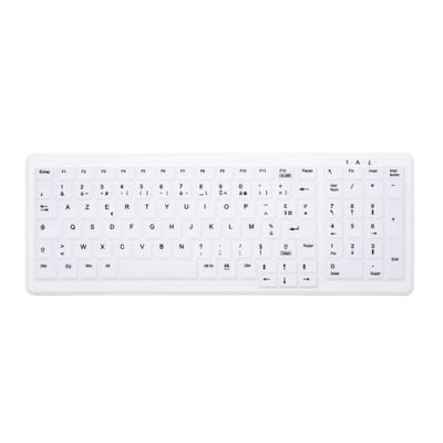 CHERRY AK-C7000 Tastatur RF kabellos + USB AZERTY Französisch Weiß