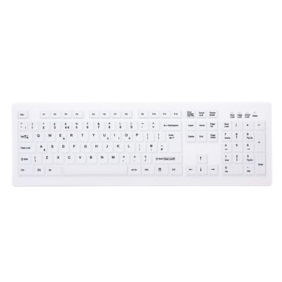 CHERRY AK-C8100F-FU1-W/UK Tastatur RF Wireless QWERTY UK Englisch Weiß