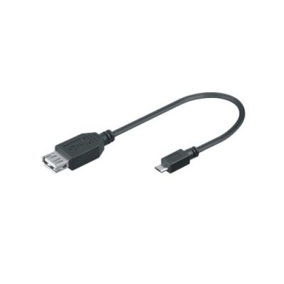 M-Cab USB 2.0 Adapter - A/Bmicro - Bu/St - 0.20m