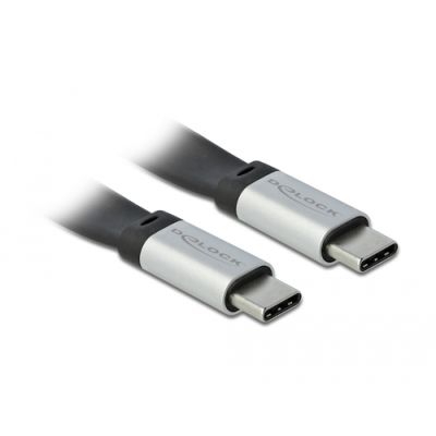 DeLOCK 85926 USB Kabel 0,22 m USB 3.2 Gen 2 (3.1 Gen 2) USB C Schwarz, Silber