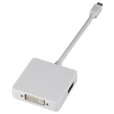 EFB Elektronik EB986 Videokabel-Adapter 0,15 m Mini DisplayPort DisplayPort + DVI + HDMI Weiß