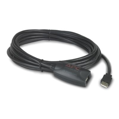 APC NetBotz USB Latching Repeater Cable, Plenum, 5m USB Kabel 5,00 m USB A Schwarz