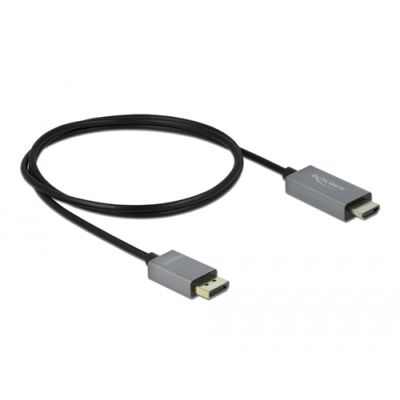 DeLOCK 85928 Videokabel-Adapter 1 m DisplayPort HDMI Schwarz, Grau
